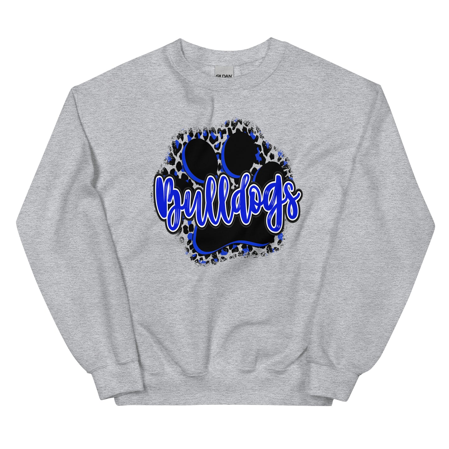 Bulldog Leopard Paw Print - Sweatshirt