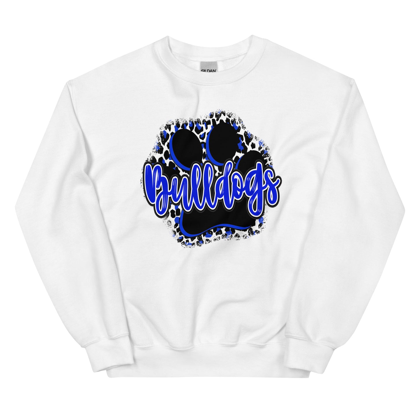 Bulldog Leopard Paw Print - Sweatshirt